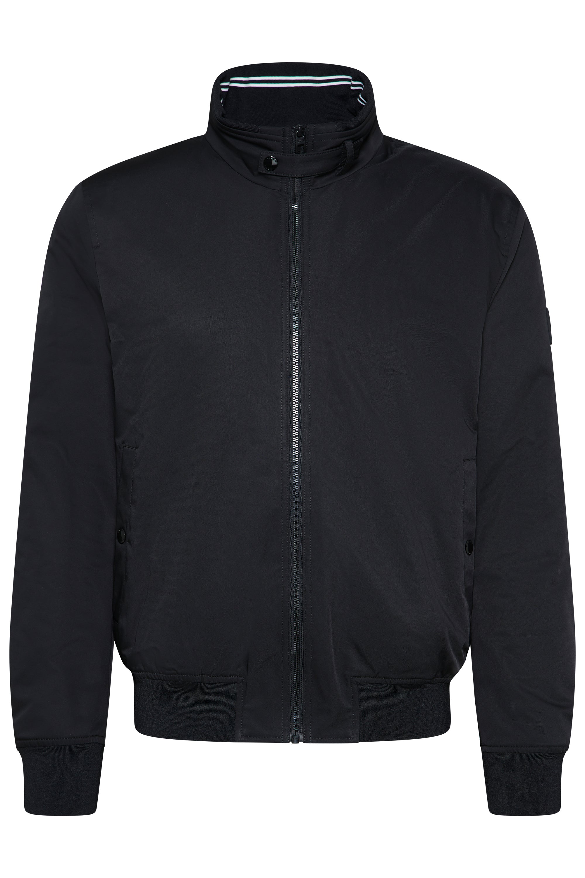 Digel,Black Stand-Collar Bomber Jacket