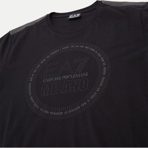 EA7, 3D Emblem Logo Black T-Shirt