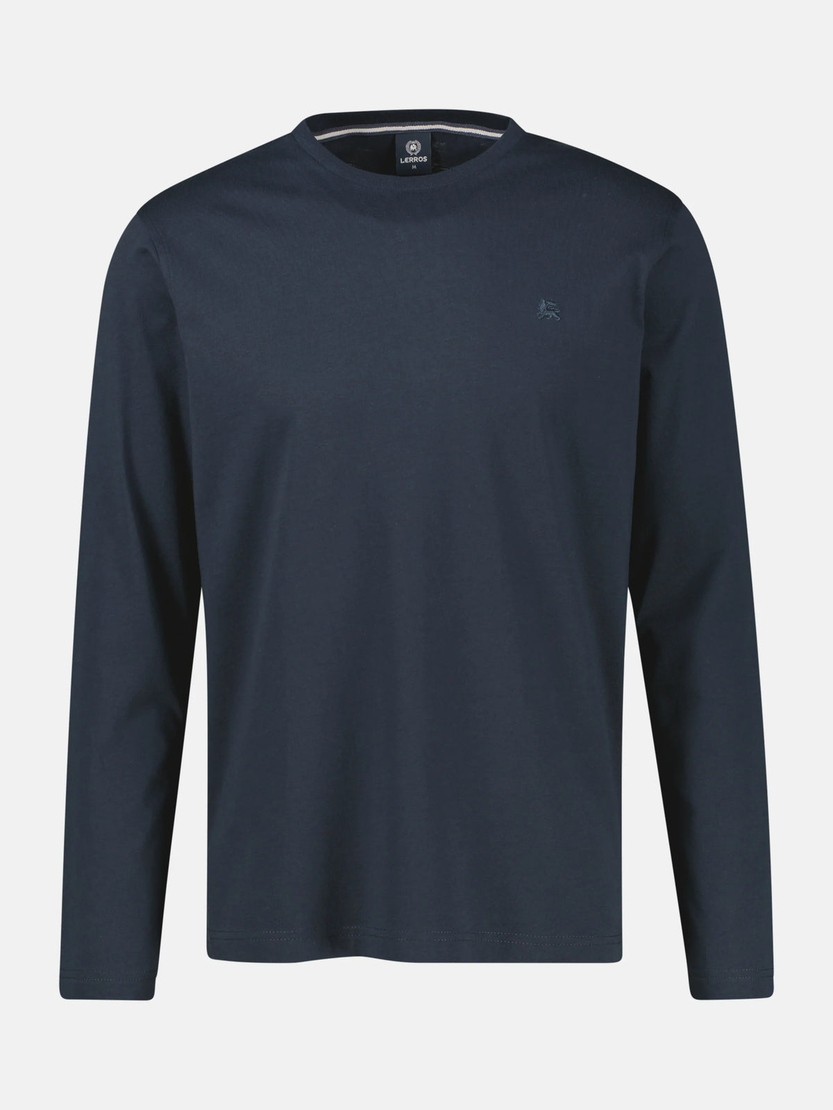 Lerros, Lightweight Cotton Navy Shirt with Crew Neck