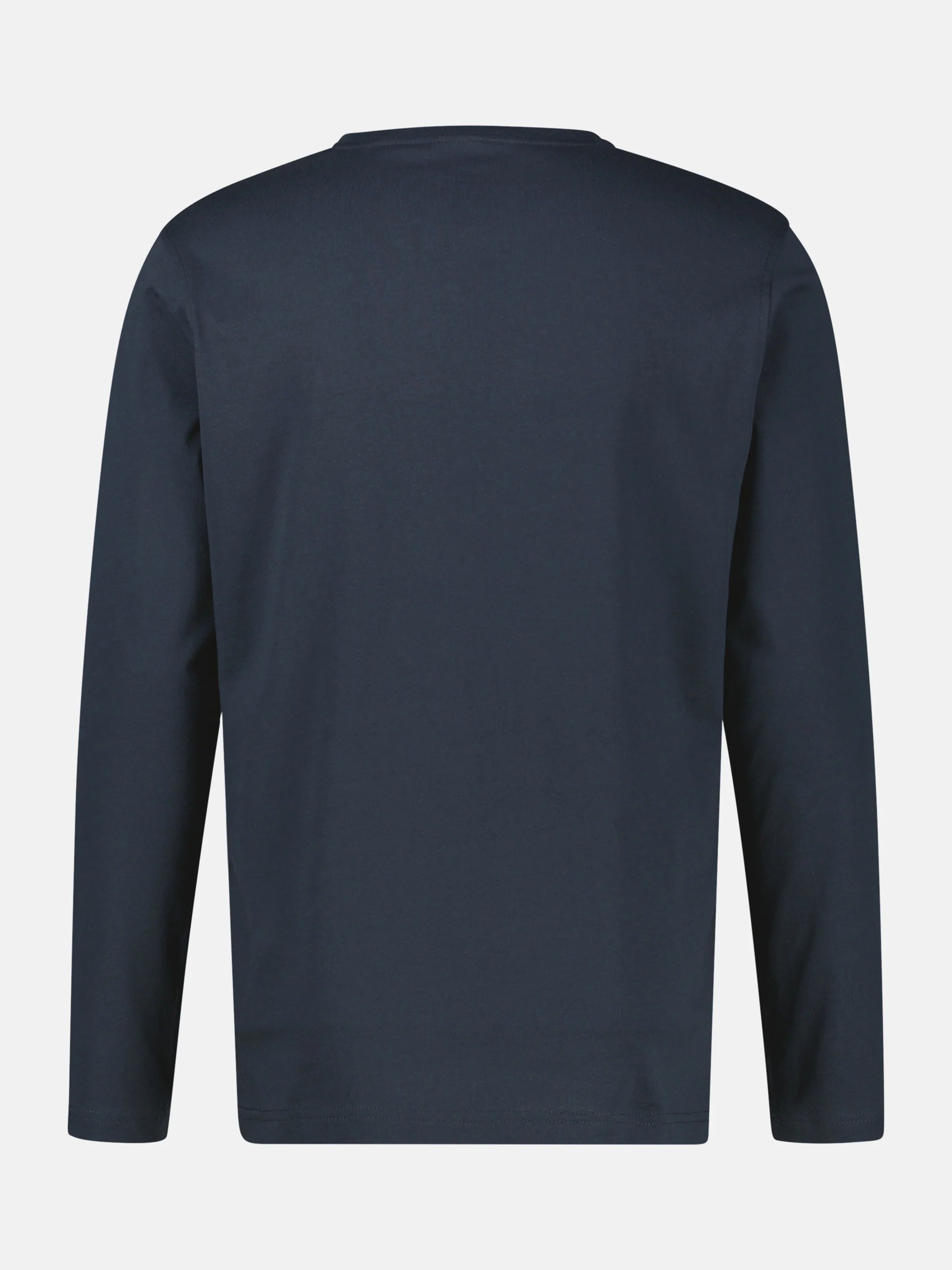 Lerros, Lightweight Cotton Navy Shirt with Crew Neck