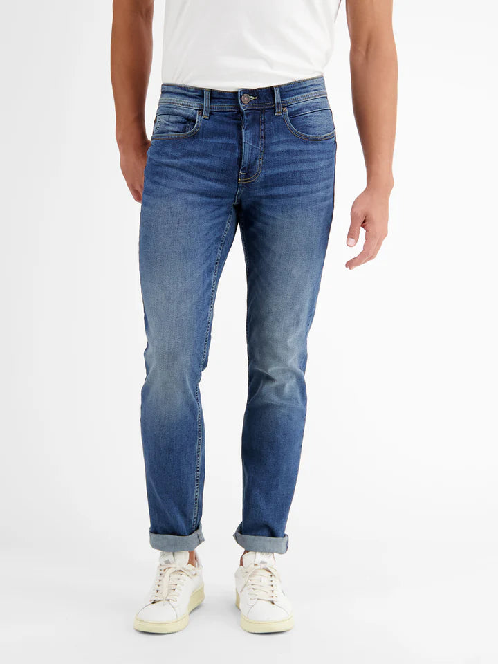 Lerros, Baxter 5-Pocket-Denim im Used-Look, RELAXED FIT, Comfort Stretch