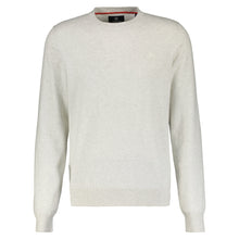 Load image into Gallery viewer, Lerros, Casual Flat Knit White Melange Pull Over
