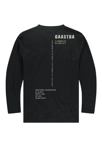 Gaastra, Black Sweatshirt With Woven Details