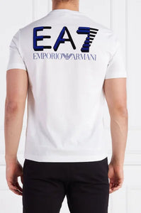 EA7, Oversized Back Logo White T-Shirt