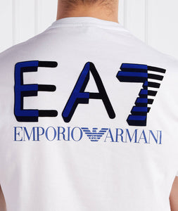 EA7, Oversized Back Logo White T-Shirt