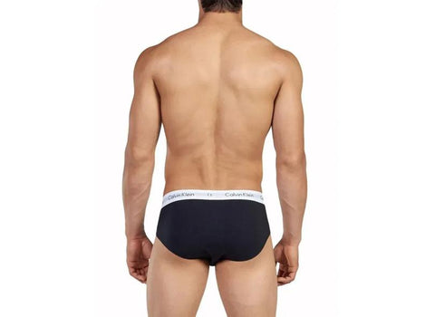 Calvin Klein, Cotton Stretch 3 Pack Hip Briefs Black/White