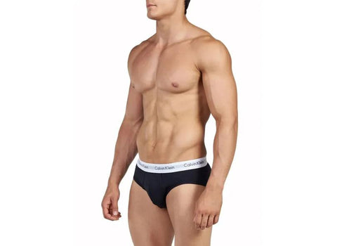 Calvin Klein, Cotton Stretch 3 Pack Hip Briefs Black/White