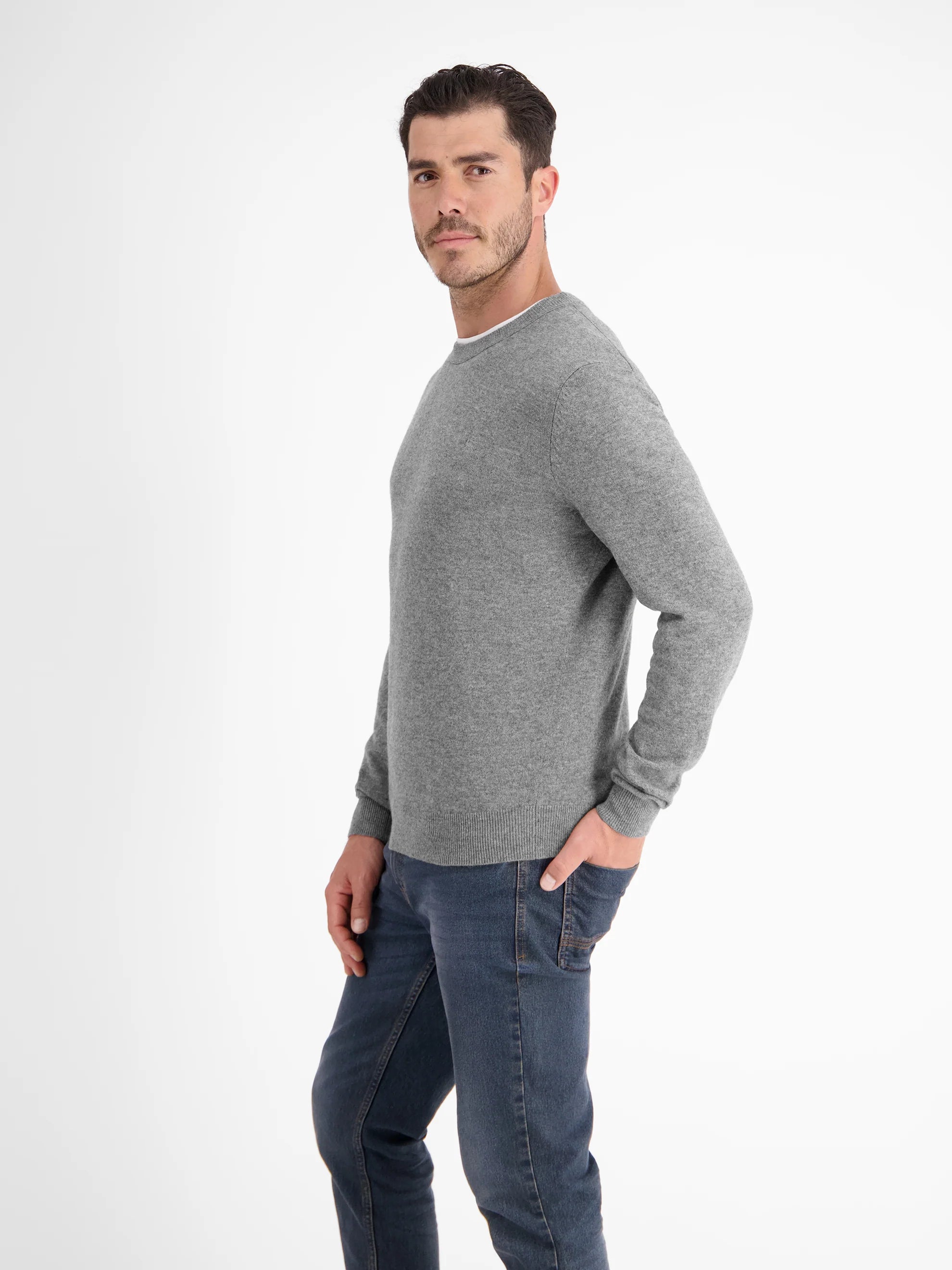 Lerros, Grey  Soft Virgin Wool & Cashmere Sweater