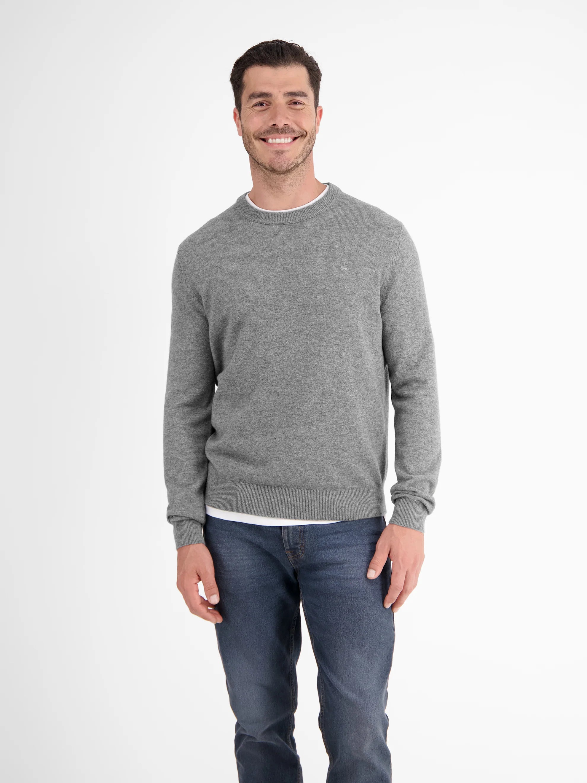 Lerros, Grey  Soft Virgin Wool & Cashmere Sweater