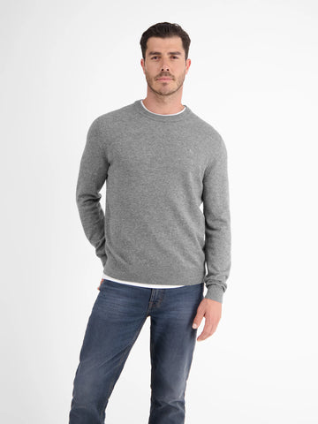 Lerros, Grey  Soft Virgin Wool & Cashmere Sweater