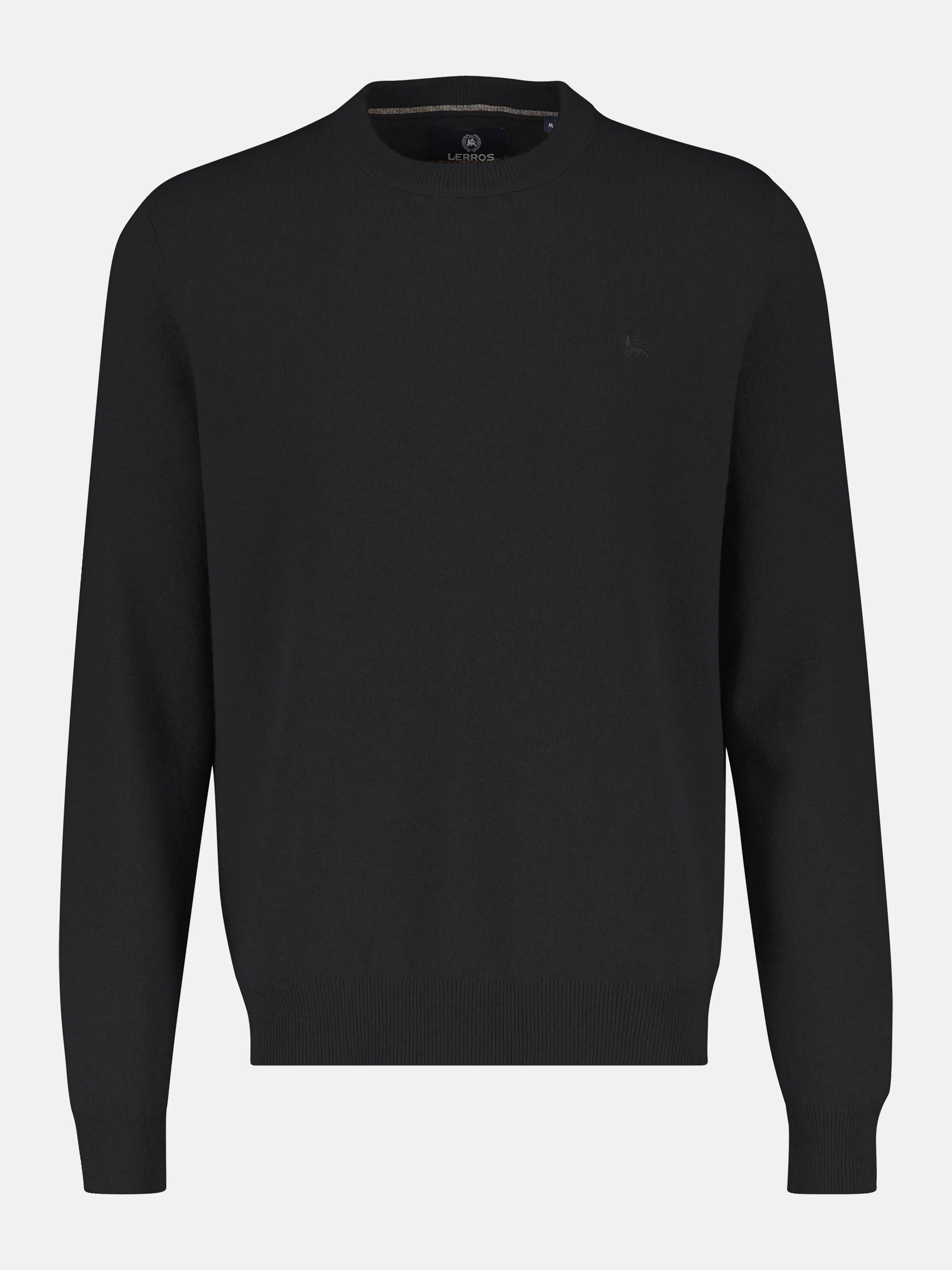 Lerros, Black Soft Virgin Wool & Cashmere Sweater