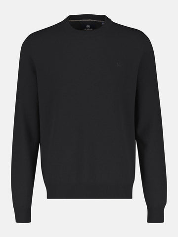 Lerros, Black Soft Virgin Wool & Cashmere Sweater