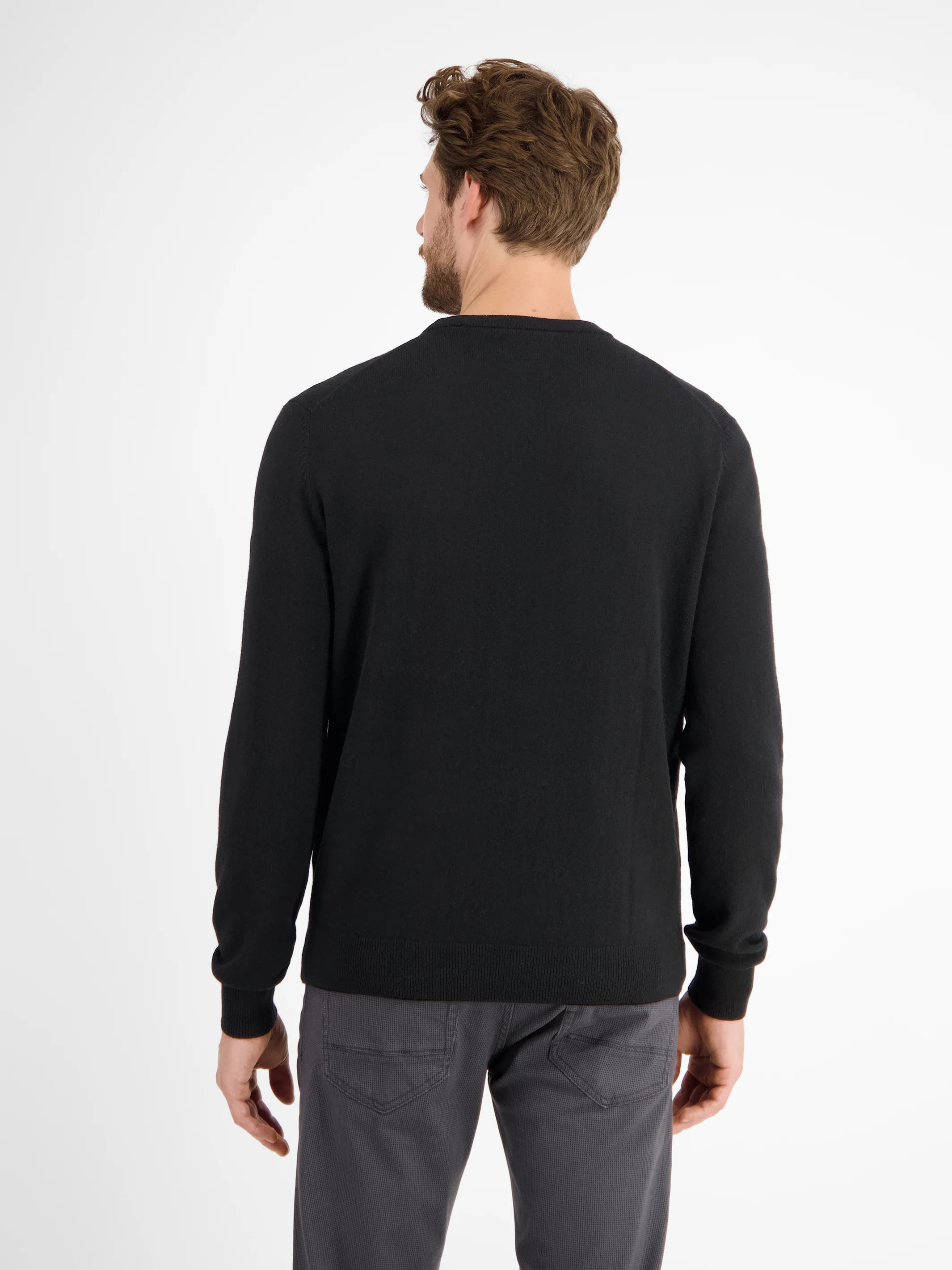 Lerros, Black Soft Virgin Wool & Cashmere Sweater