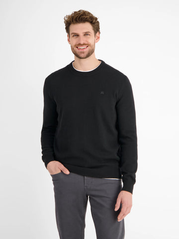 Lerros, Black Soft Virgin Wool & Cashmere Sweater