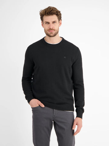 Lerros, Black Soft Virgin Wool & Cashmere Sweater