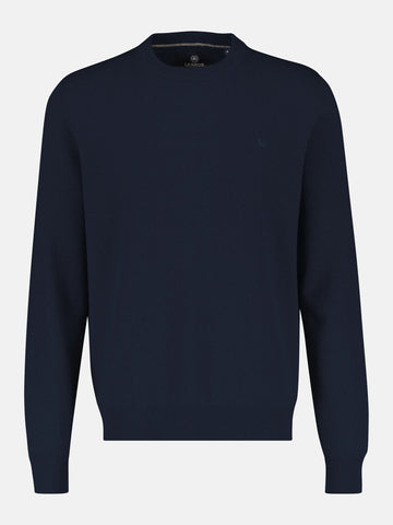 Lerros, Navy Soft Virgin Wool & Cashmere Sweater