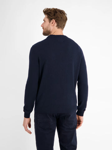 Lerros, Navy Soft Virgin Wool & Cashmere Sweater