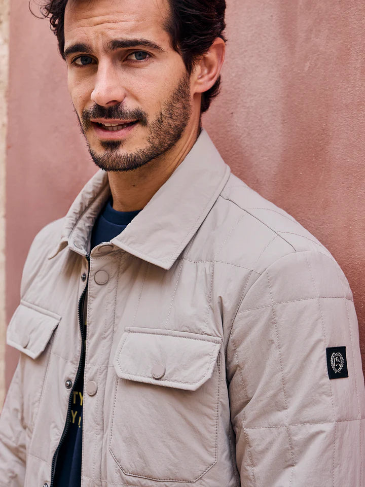 Lerros, Over Shirt Beige Jacket Lightly Lined
