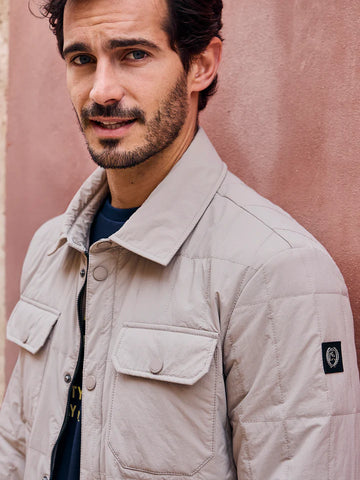 Lerros, Over Shirt Beige Jacket Lightly Lined