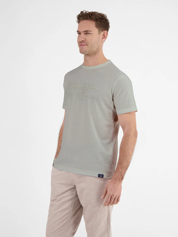 Lerros, Broken White T-shirt In Structured Quality