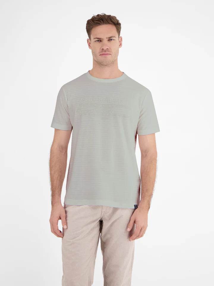 Lerros, Broken White T-shirt In Structured Quality
