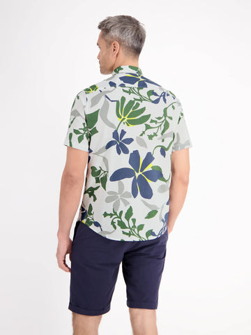 Lerros, White Hawaiian-Style Summer Shirt