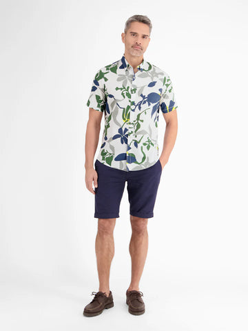 Lerros, White Hawaiian-Style Summer Shirt