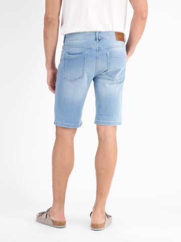 Lerros, Light Blue Denim Bermuda Shorts In Comfort Stretch