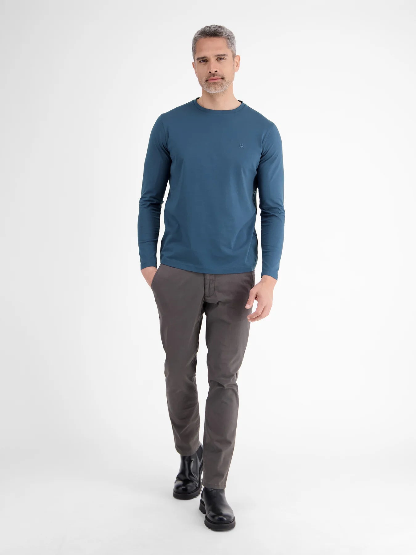 Lerros, Storm Blue Long Sleeves Basic Tee