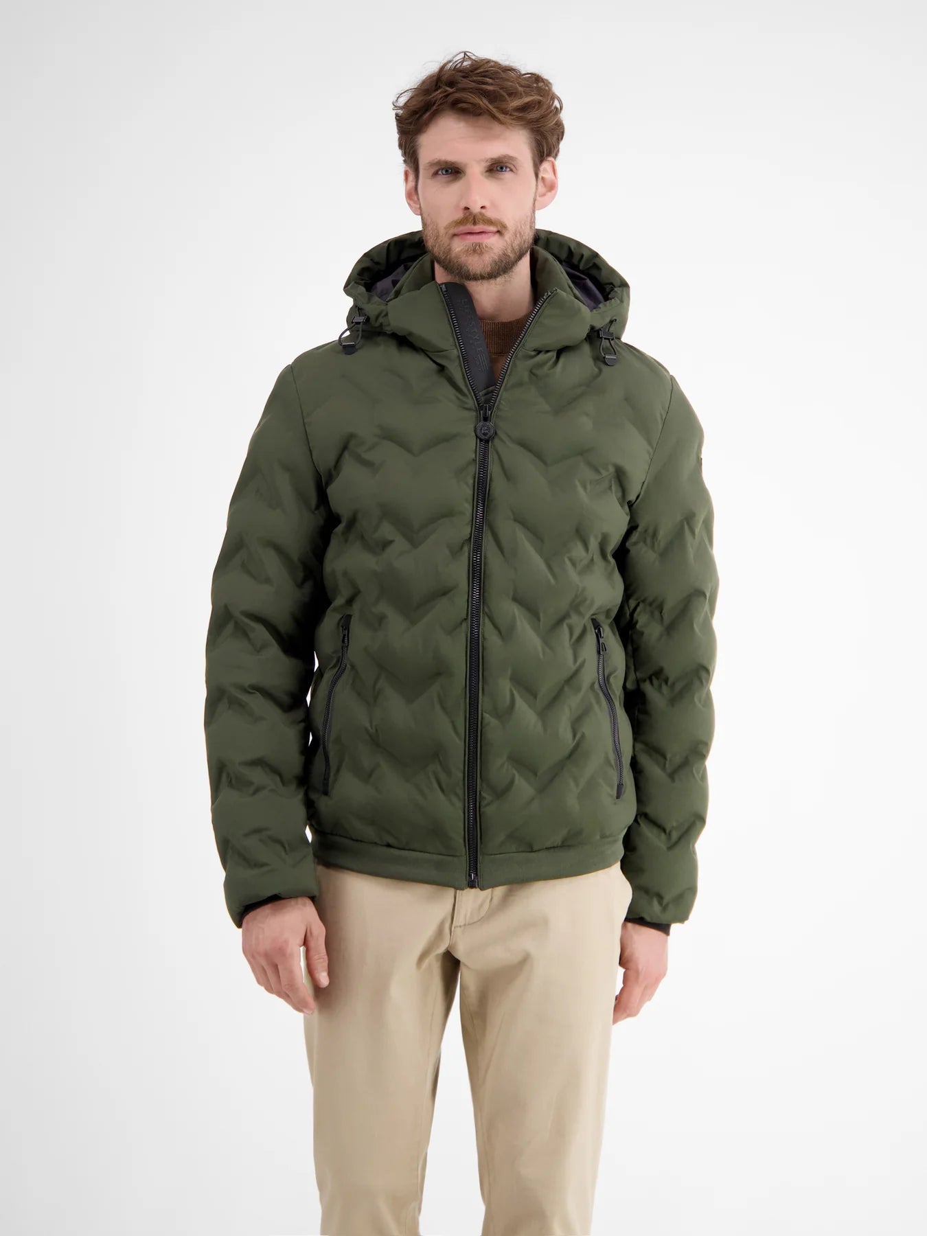 Lerros, Olive Functional Quilted Jacket