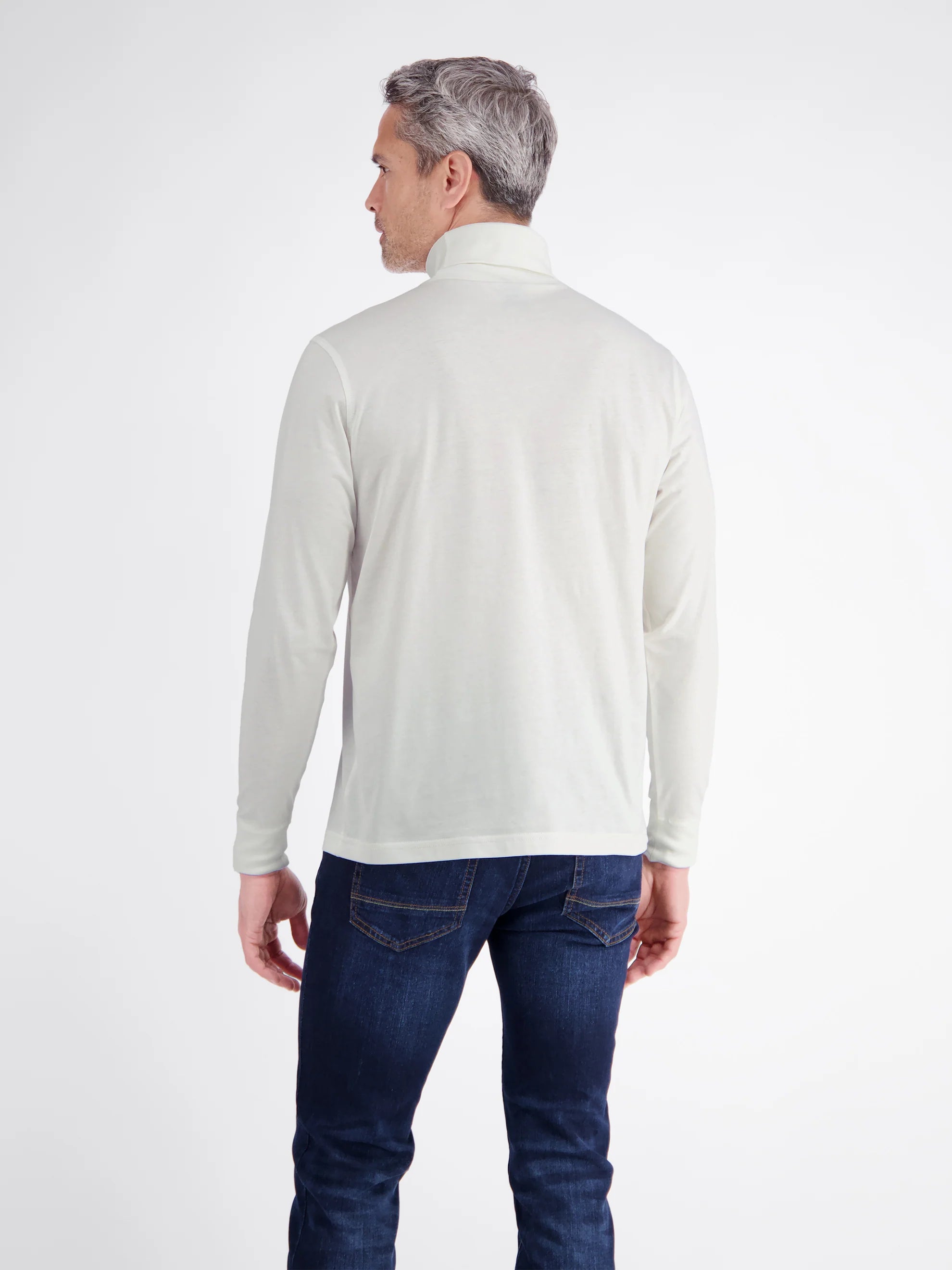 Lerros, Casual roll-neck T-shirt in pure cotton