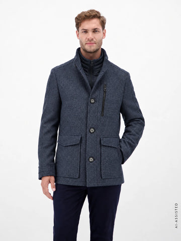 Lerros, Casual 2-in-1 coat with removable vest