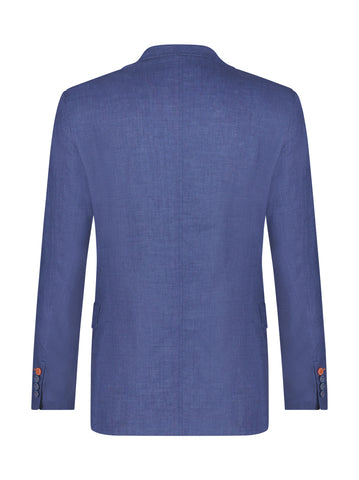 A Fish Named Fred, Cobalt Linen Blazer
