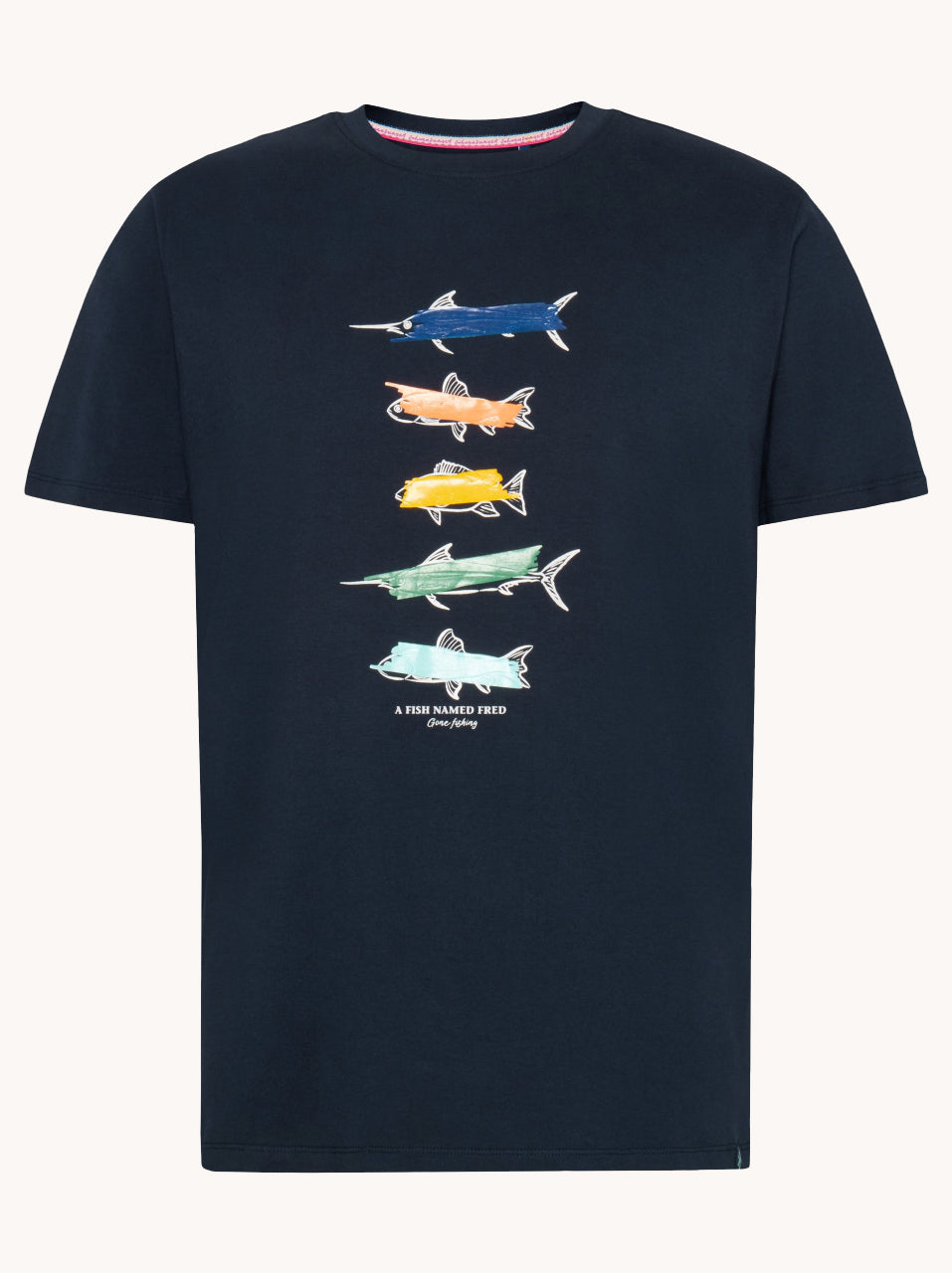 A Fish Named Fred, Navy Fish T-Shirt – Naboulsi Distinction