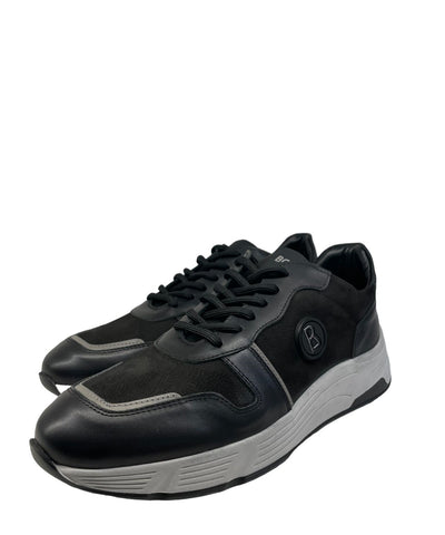 Bogner,  Black Leather Mixed Fabrics