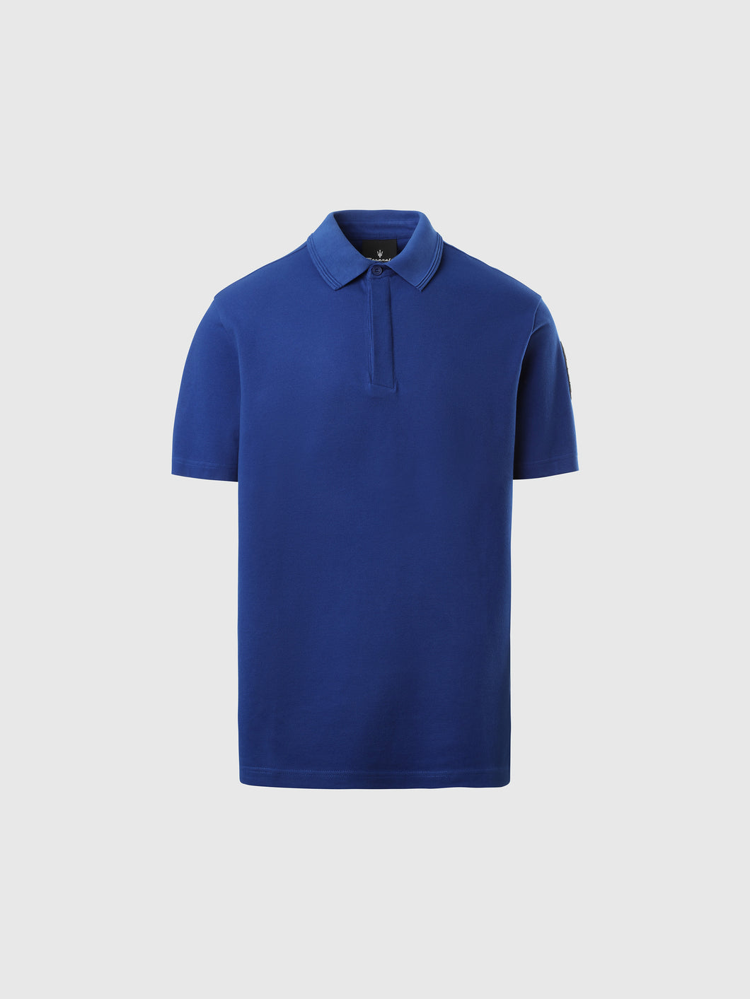 North Sails By Maserati,Electrical Blue  Technical Pique Polo Shirt
