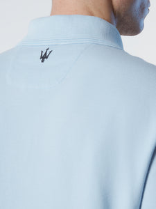 North Sails By Maserati, Blue Grey Technical Pique Polo Shirt