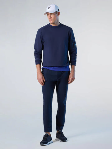 North Sails By Maserati, Navy Crewneck Sweatshirt