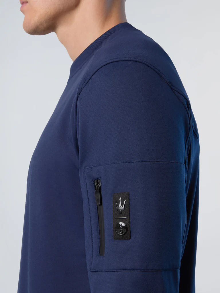 North Sails By Maserati, Navy Crewneck Sweatshirt