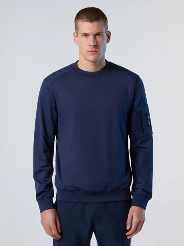 North Sails By Maserati, Navy Crewneck Sweatshirt