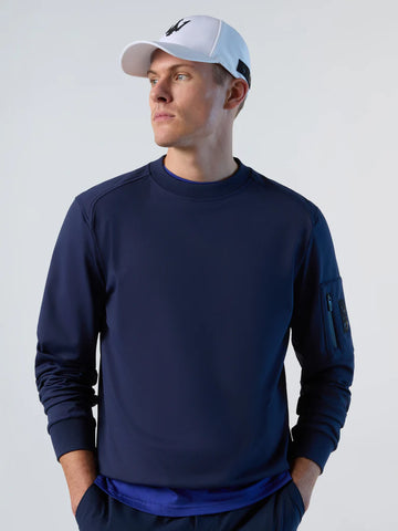 North Sails By Maserati, Navy Crewneck Sweatshirt