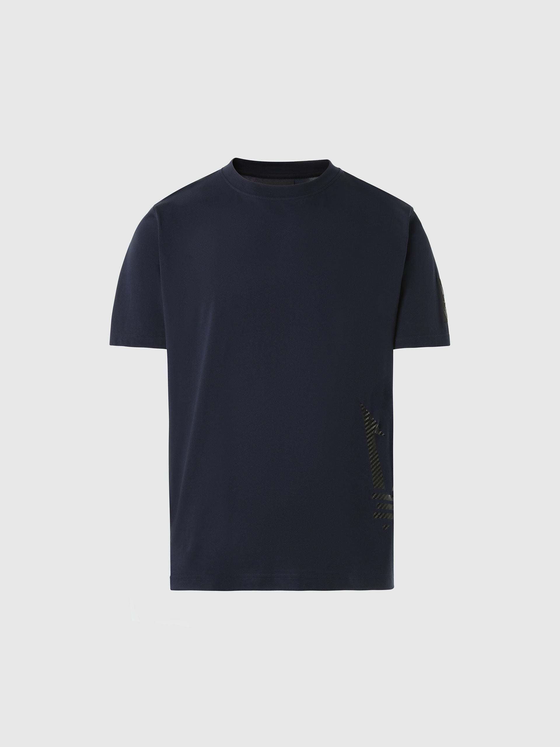 North Sails By Maserati, Navy T-Shirt With Half Trident Print