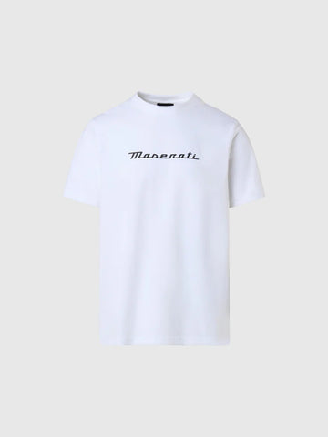 North Sails By Maserati,White T-shirt With Maxi Trident