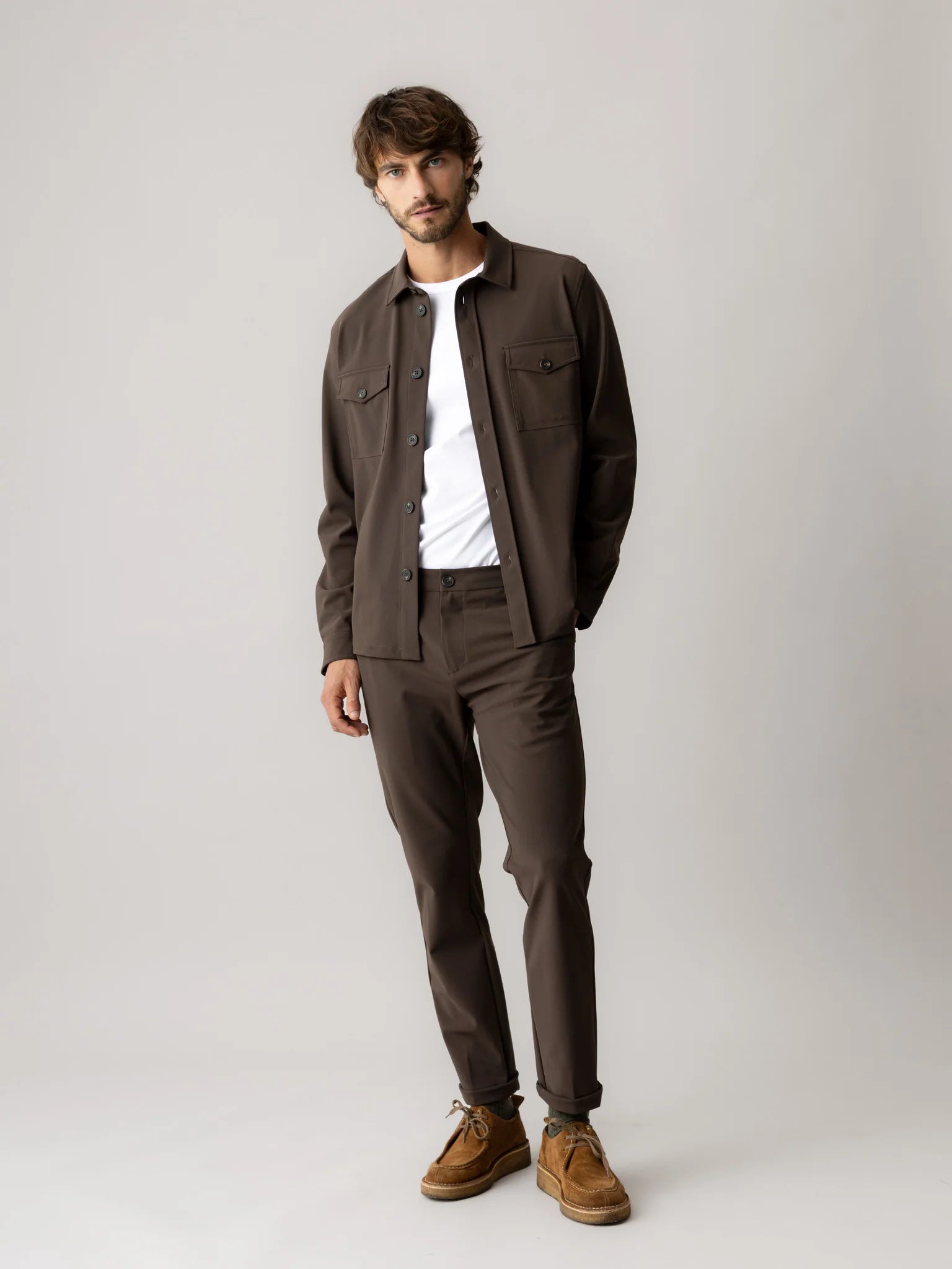 Mos Mosh, Brown Traver Overshirt