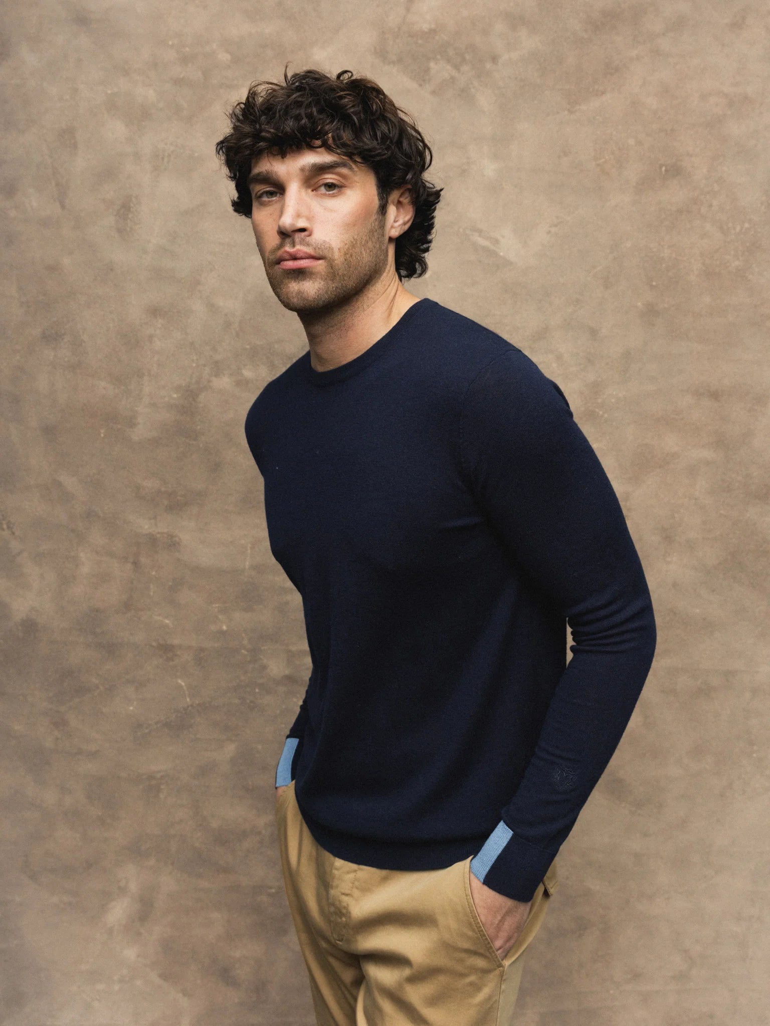 Mos Mosh, Navy Soft Knit