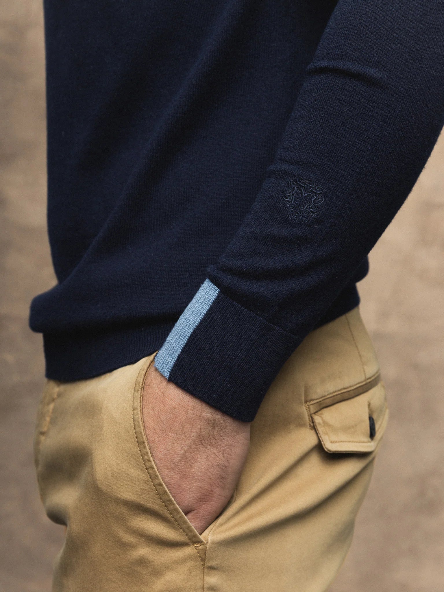 Mos Mosh, Navy Soft Knit