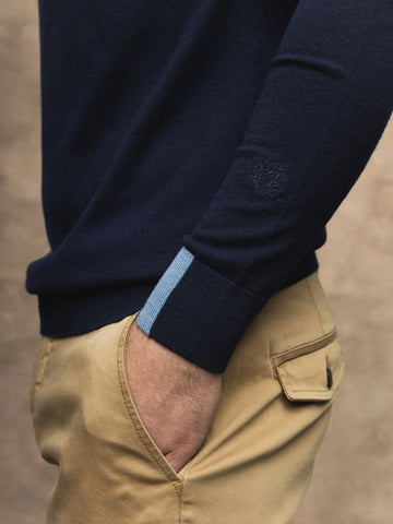 Mos Mosh, Navy Soft Knit