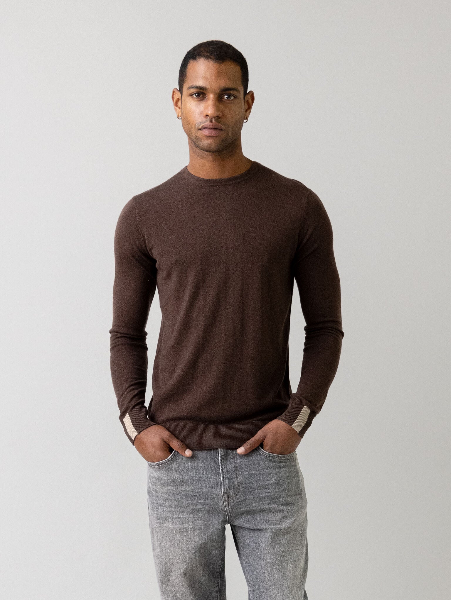 Mos Mosh, Cacao Brown Soft Knit