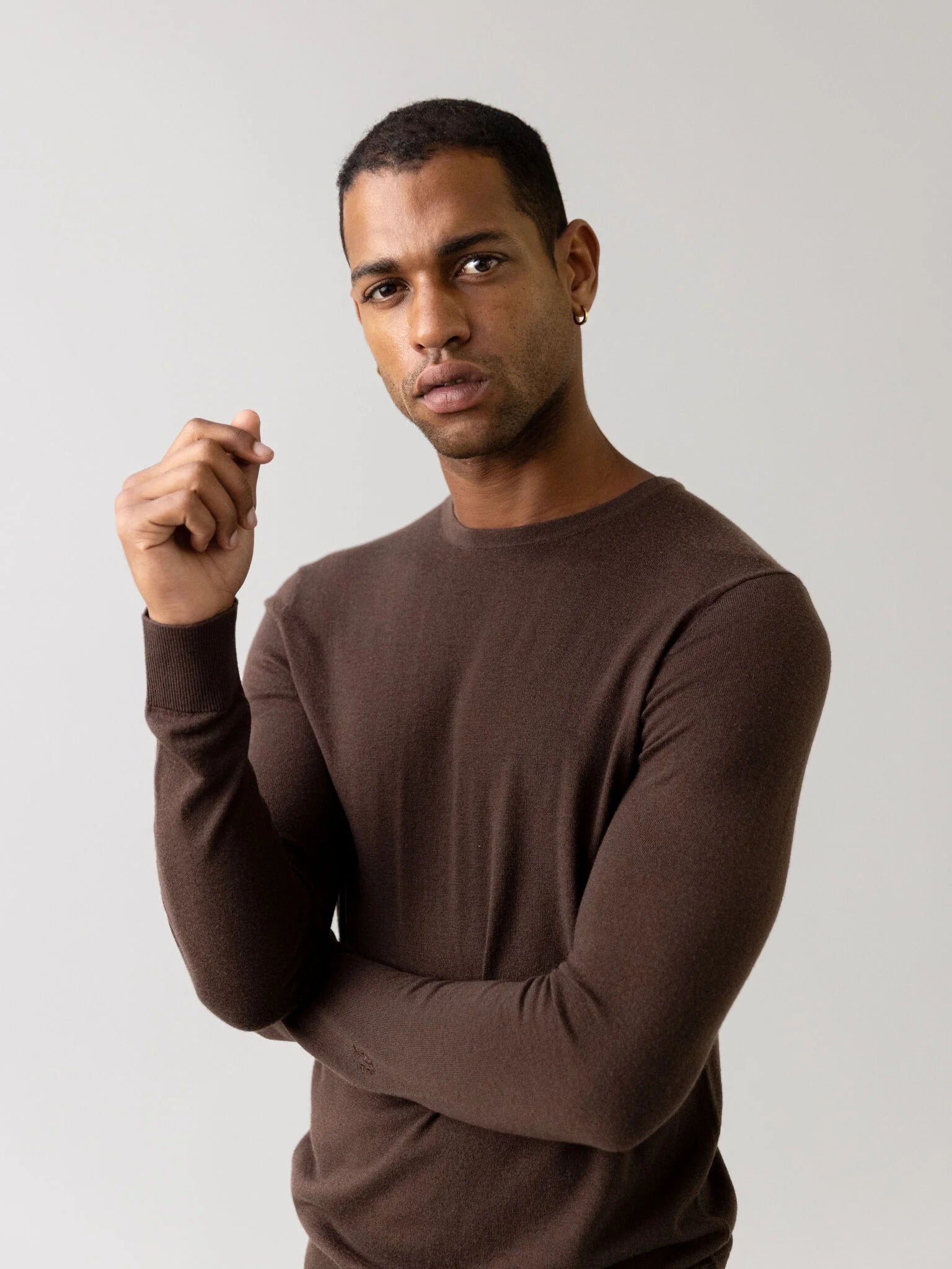 Mos Mosh, Cacao Brown Soft Knit