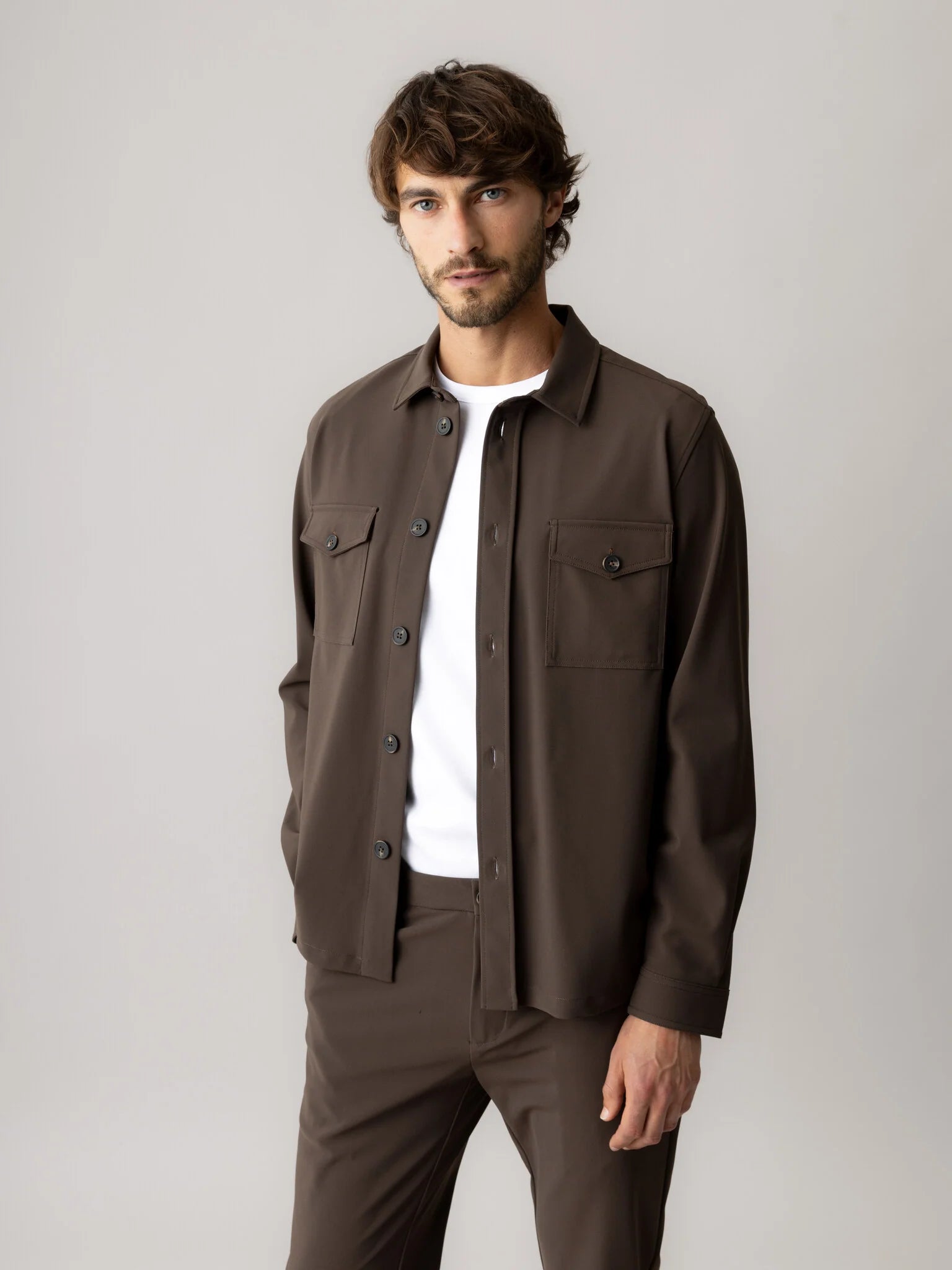 Mos Mosh, Brown Traver Overshirt